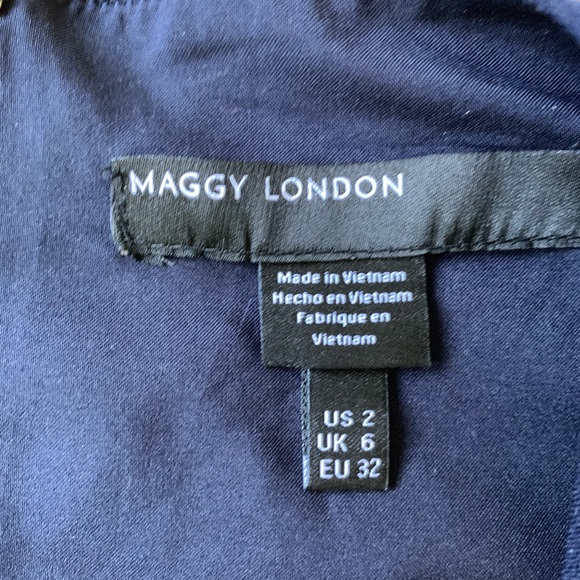 Maggy London Draped Ruffle Sheath Dress - Picture 4 of 7